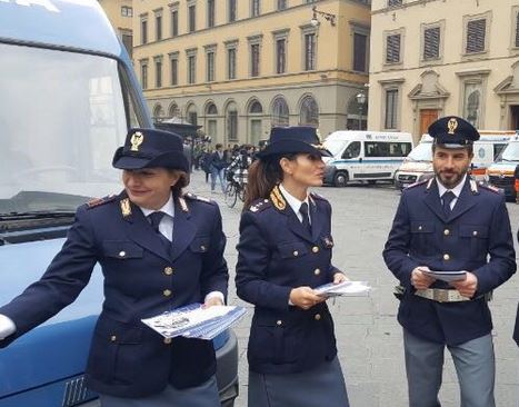 Polizia di Stato in Piazza San Giovanni