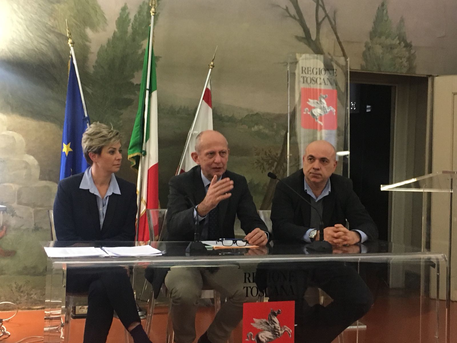 conferenza stampa Carlotta Ferrari - Stefanno Ciuoffo - Alberto Peruzzini