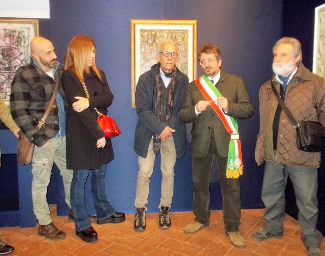 Inaugurazione della mostra di Massimo Pazzini a Signa