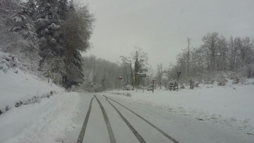 Neve nel territorio metropolitano