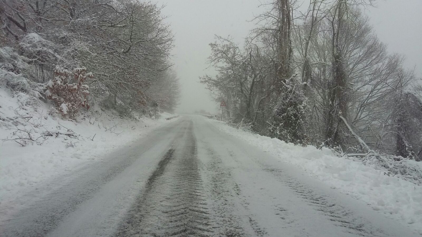 Neve nel territorio metropolitano