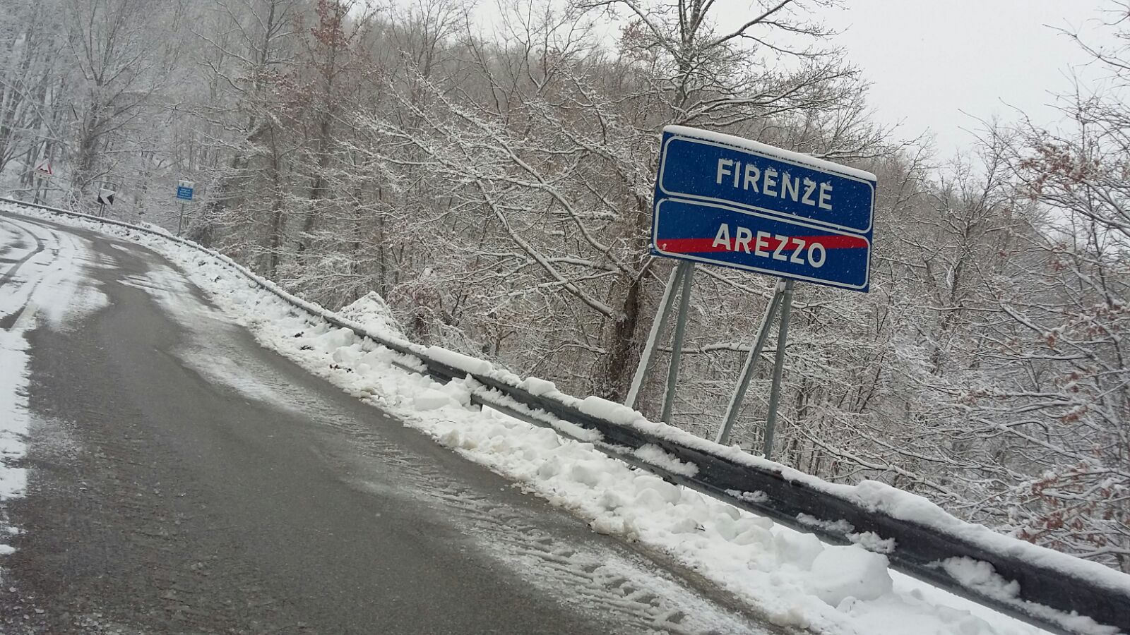 Neve al Passo della Consuma