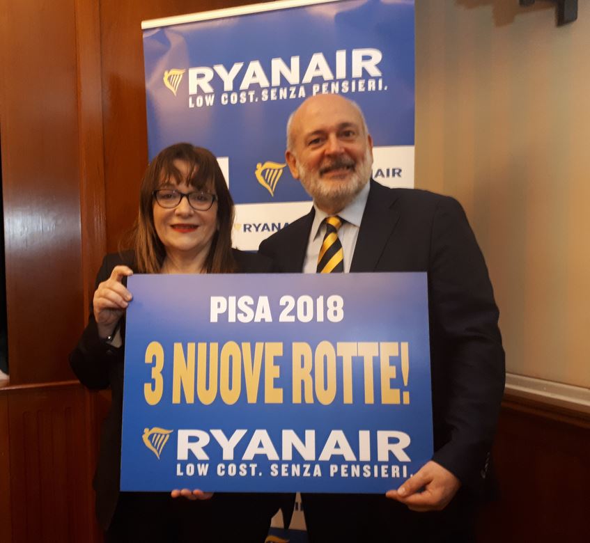 Presentazione Ryanair a Pisa