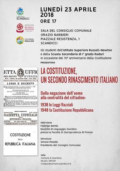 Manifesto 'La Costituzione, un secondo Rinascimento italiano'