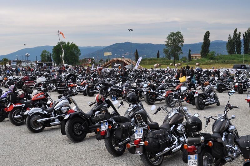 Raduno delle Harley Davidson a Montecatini