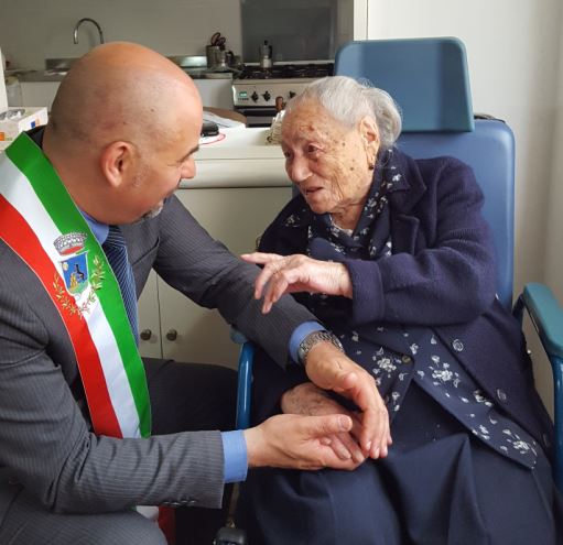Giuseppina Projetto col sindaco di Montelupo Paolo Masetti
