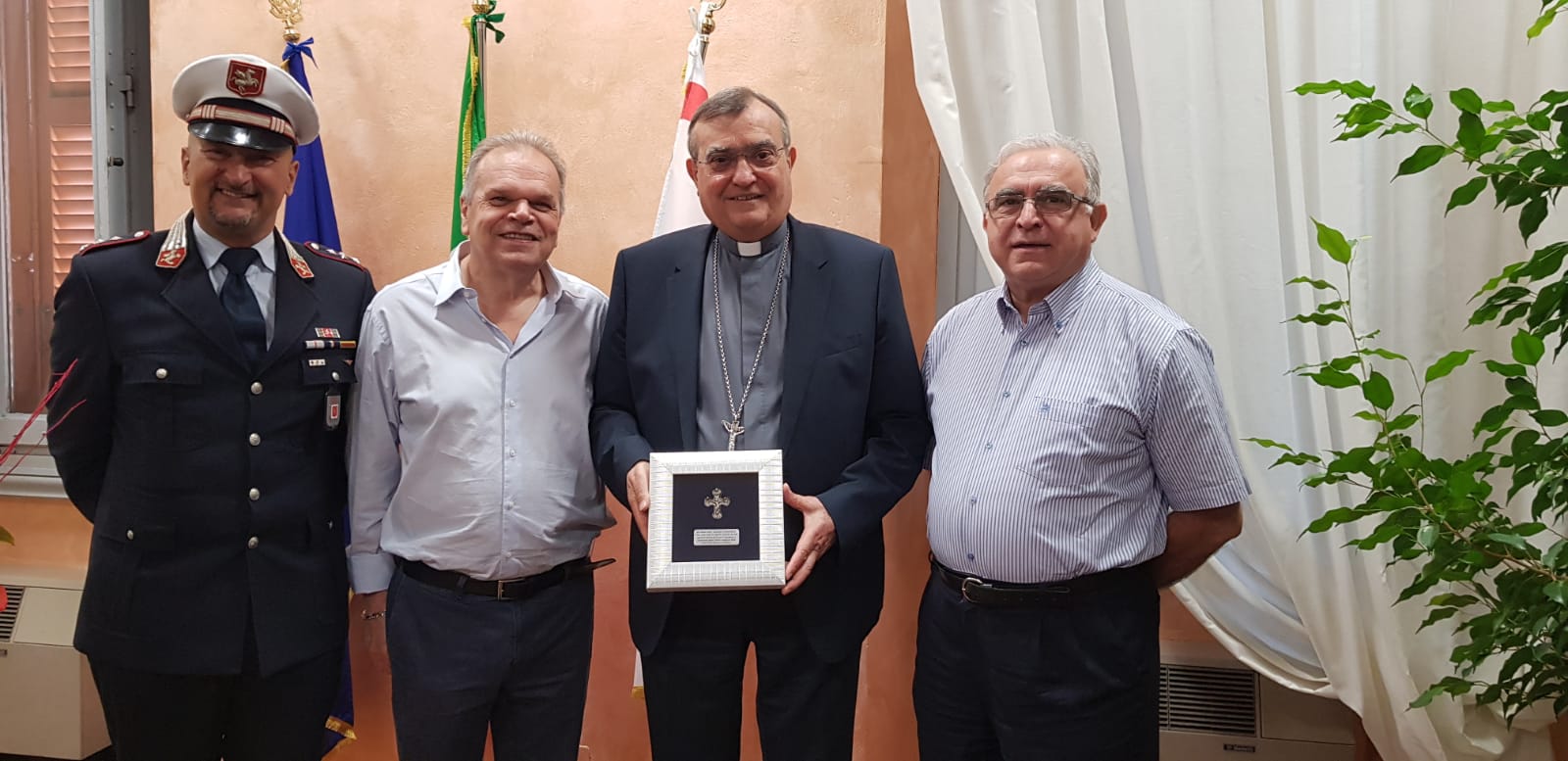 Il sindaco Lorenzini incontra il vescovo di Prato Agostinelli