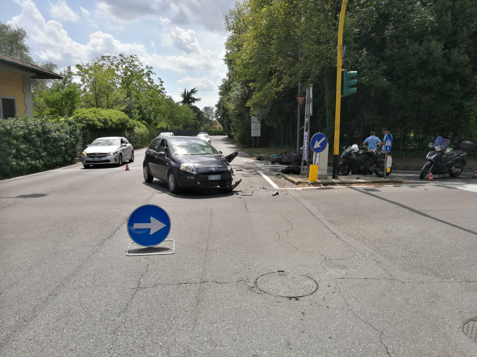 Incidente Via Togliatti (fonte foto comunicato stampa)
