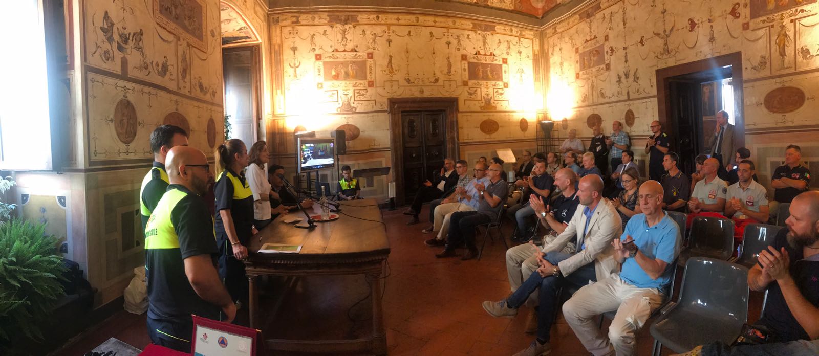 Premiati in Palazzo Vecchio i partecipanti all'esercitazione ‘Ema-Greve 2018’