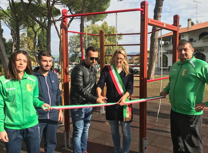 Inaugurazione gioco per bambini in Piazza XX Settembre a Cerreto Guidi