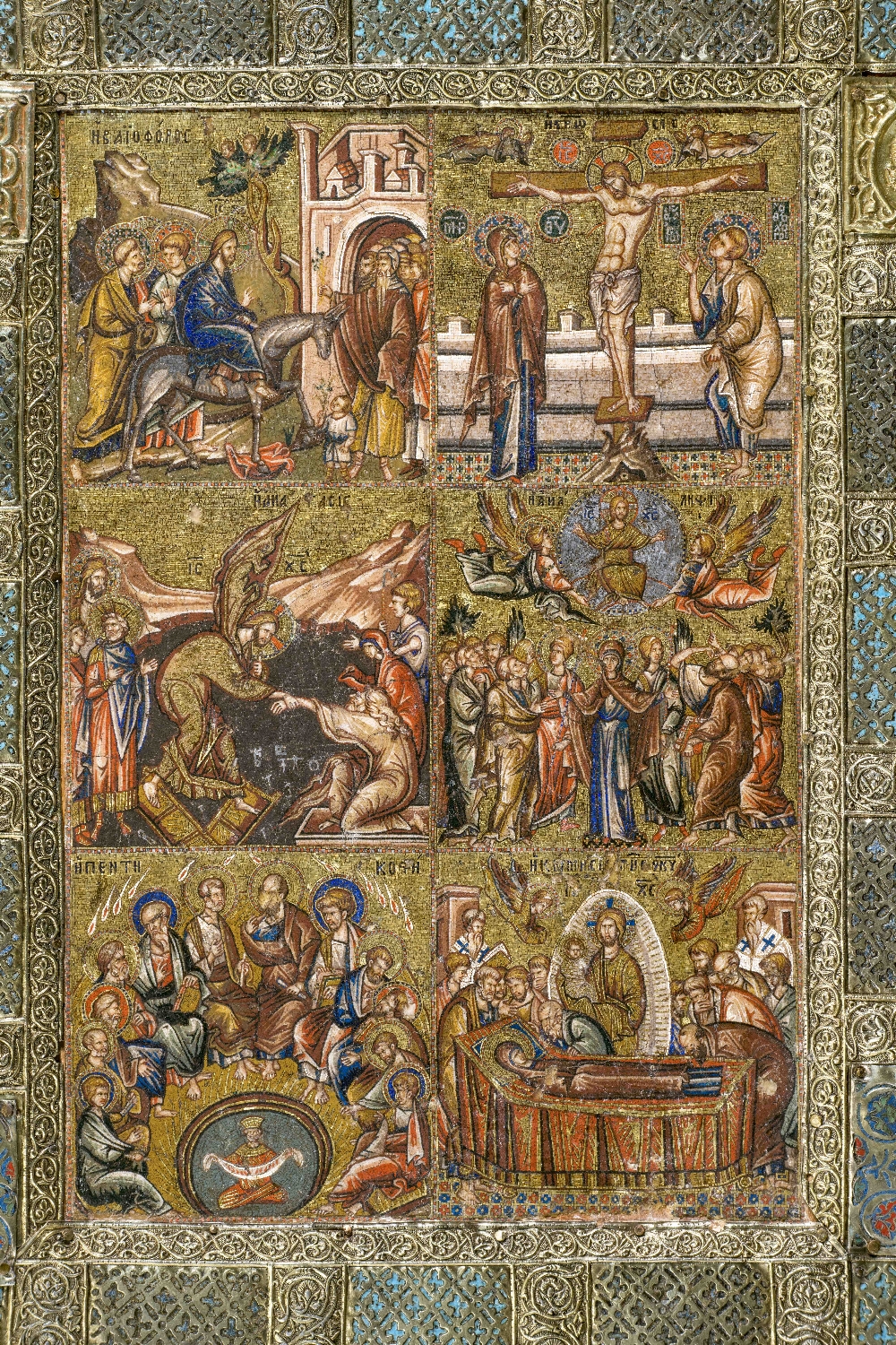 Presentazione del restauro del dittico in micromosaico bizantino