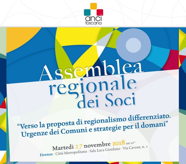 Invito assemblea regionale Anci Toscana