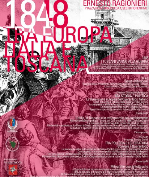 Manifesto del convegno '1848 tra Europa, Italia e Toscana'