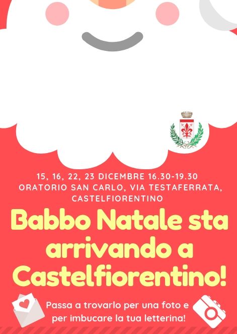 Locandina Babbo Natale a Castelfiorentino