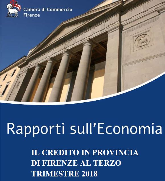 Copertina del rapporto sul credito in Provincia di Firenze