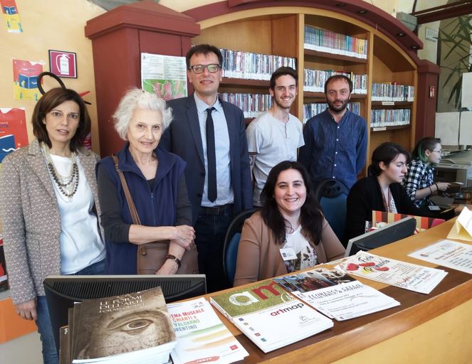 Il sindaco Pescini alla biblioteca comunale di San Casciano