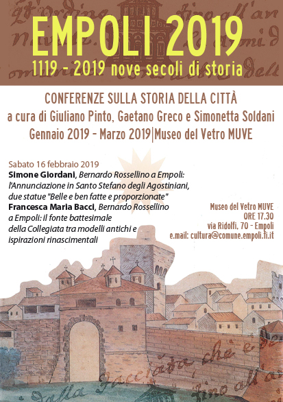 Locandina Empoli 2019 - Conferenze sulla storia della città