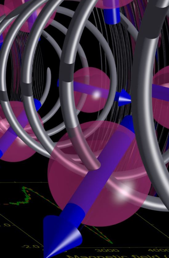 La figura rappresenta la struttura delle molecole magnetiche studiate, con la loro caratteristica configurazione a elica ( Immagine da comunicato)