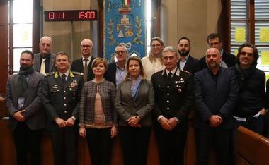 Il Prefetto e i sindaci dell'Empolese Valdelsa al comitato per l'ordine e la sicurezza (foto da comunicato)