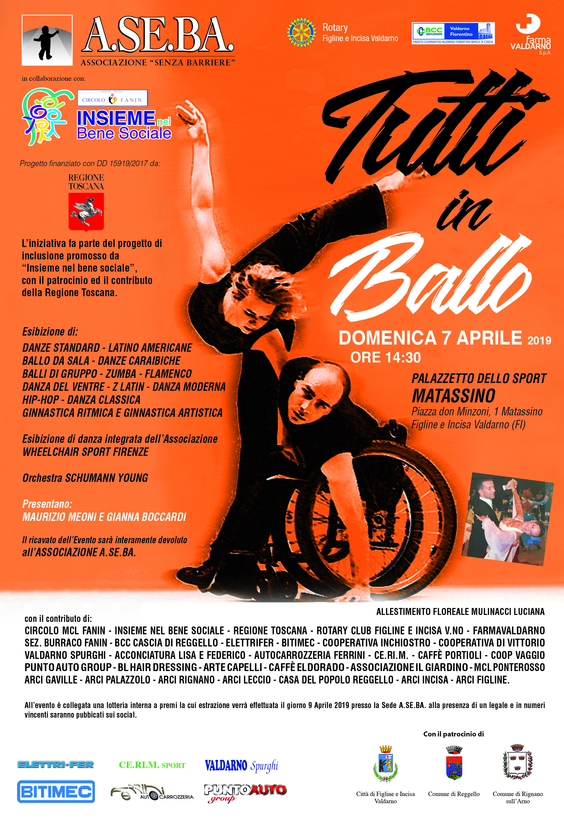 Locandina Una domenica a passo di danza con Aseba