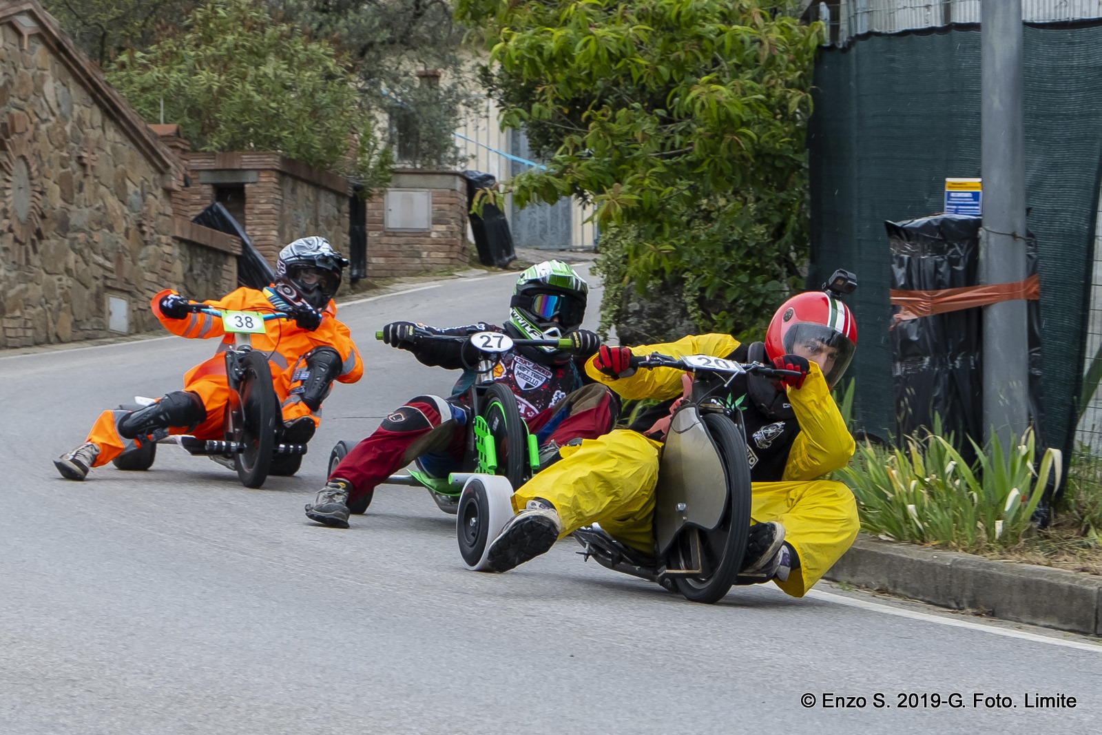 il campionato italiano &quot;Drift trike&quot; e &quot;Gravity Bike&quot; a Castra (Capraia e Limite) (foto da comunicato)