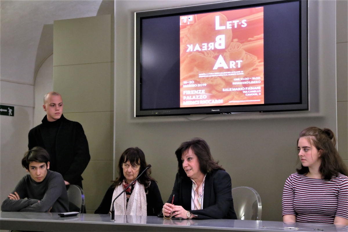 Let's Break Art mostra dei lavori degli studenti dell' "Alberti-Dante" (foto Antonello Serino, Ufficio Stampa - Met)