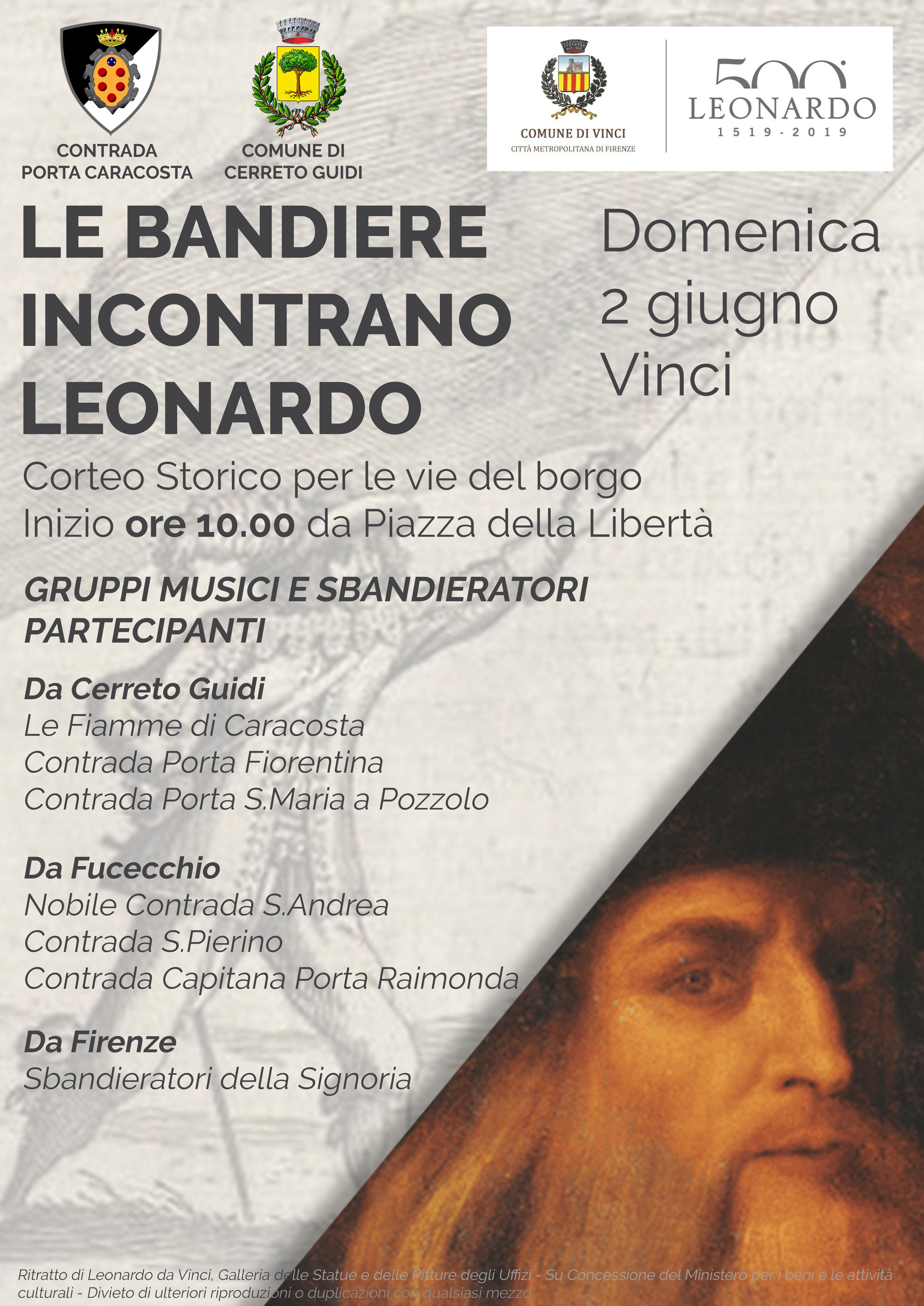 Locandina Bandiere incontrano Leonardo