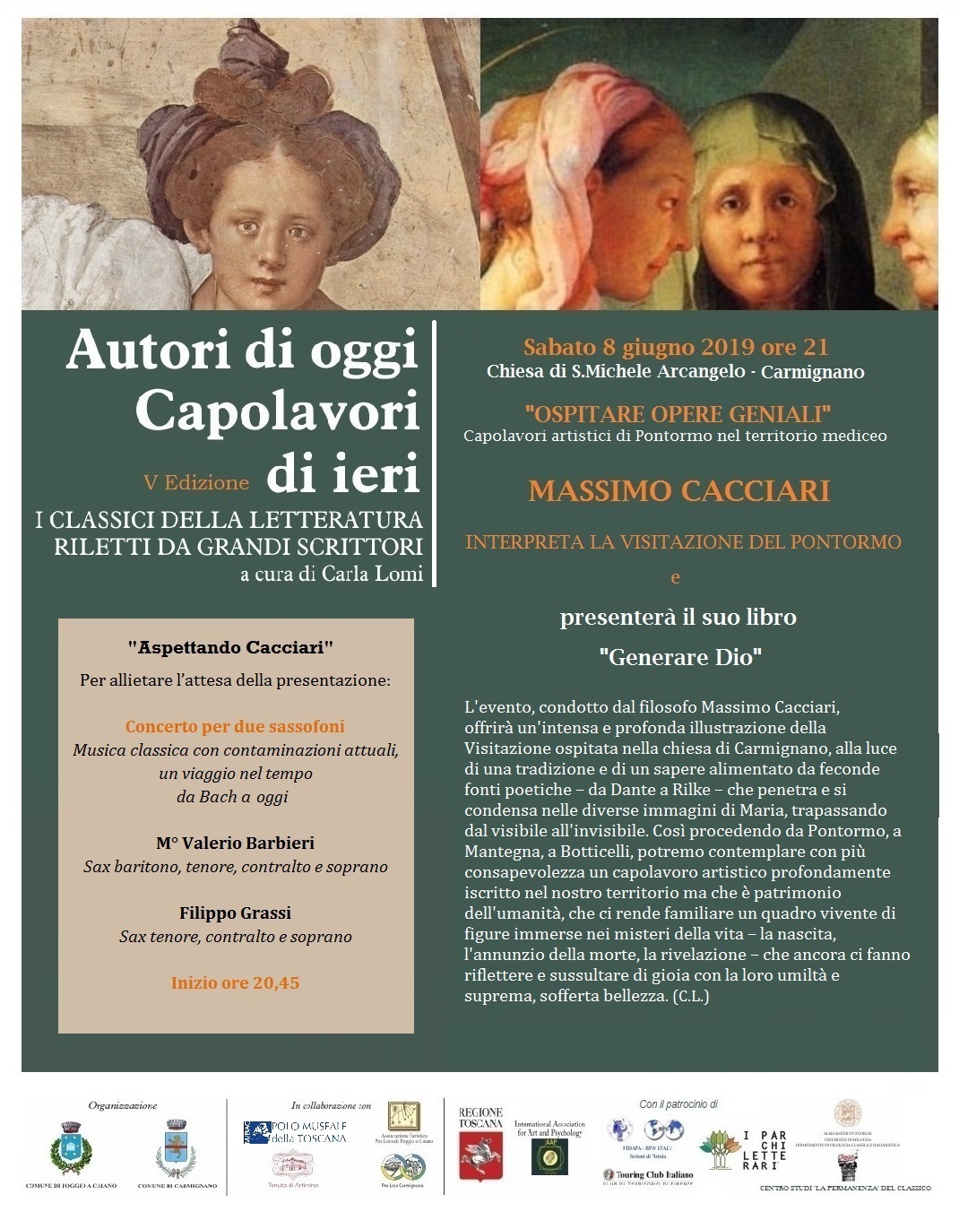 Massimo Cacciari a Carmignano, presentazione del suo libro “Generare Dio” 