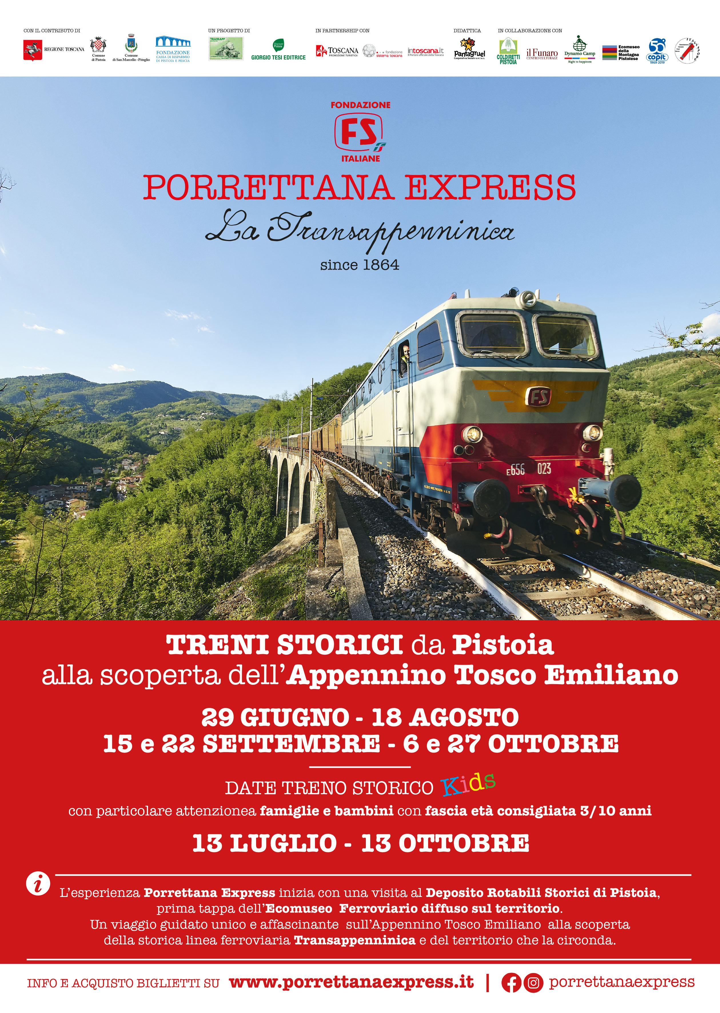 Locandina di Porrettana Express (immagine da comunicato)