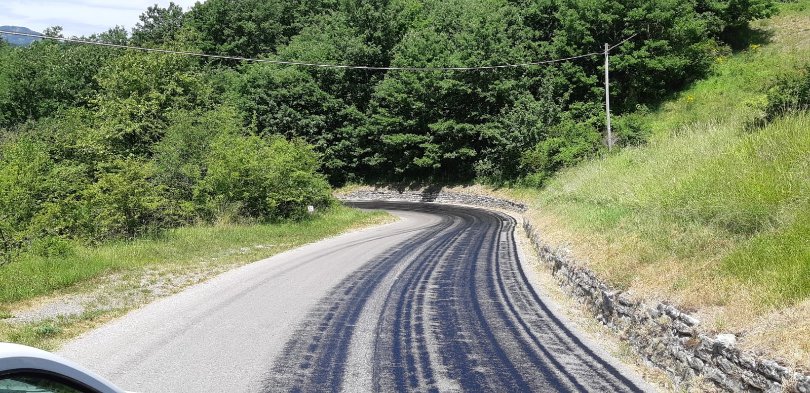 Lavori sulle strade provinciali in Mugello