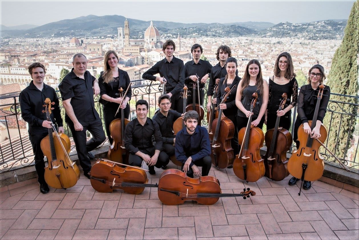 I Florence Cello Ensemble in concerto con il violinista empolese Damiano Tognetti 