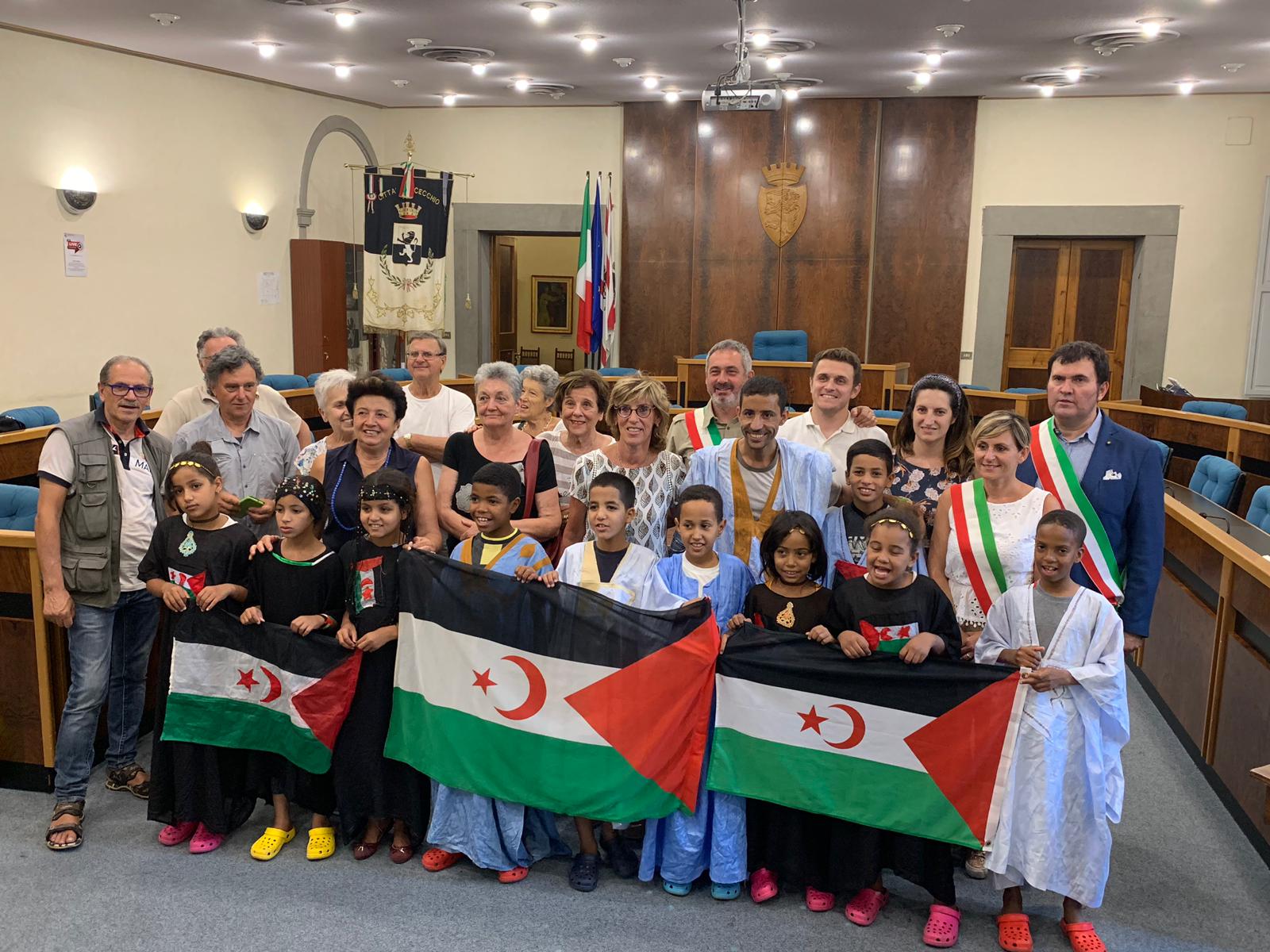 Fucecchio, i piccoli ambasciatori Saharawi ricevuti in consiglio comunale 