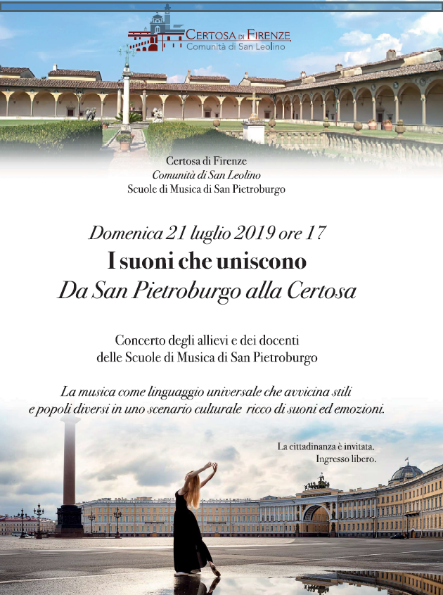 La Scuola di san Pietroburgo si esibisce alla Certosa di Firenze