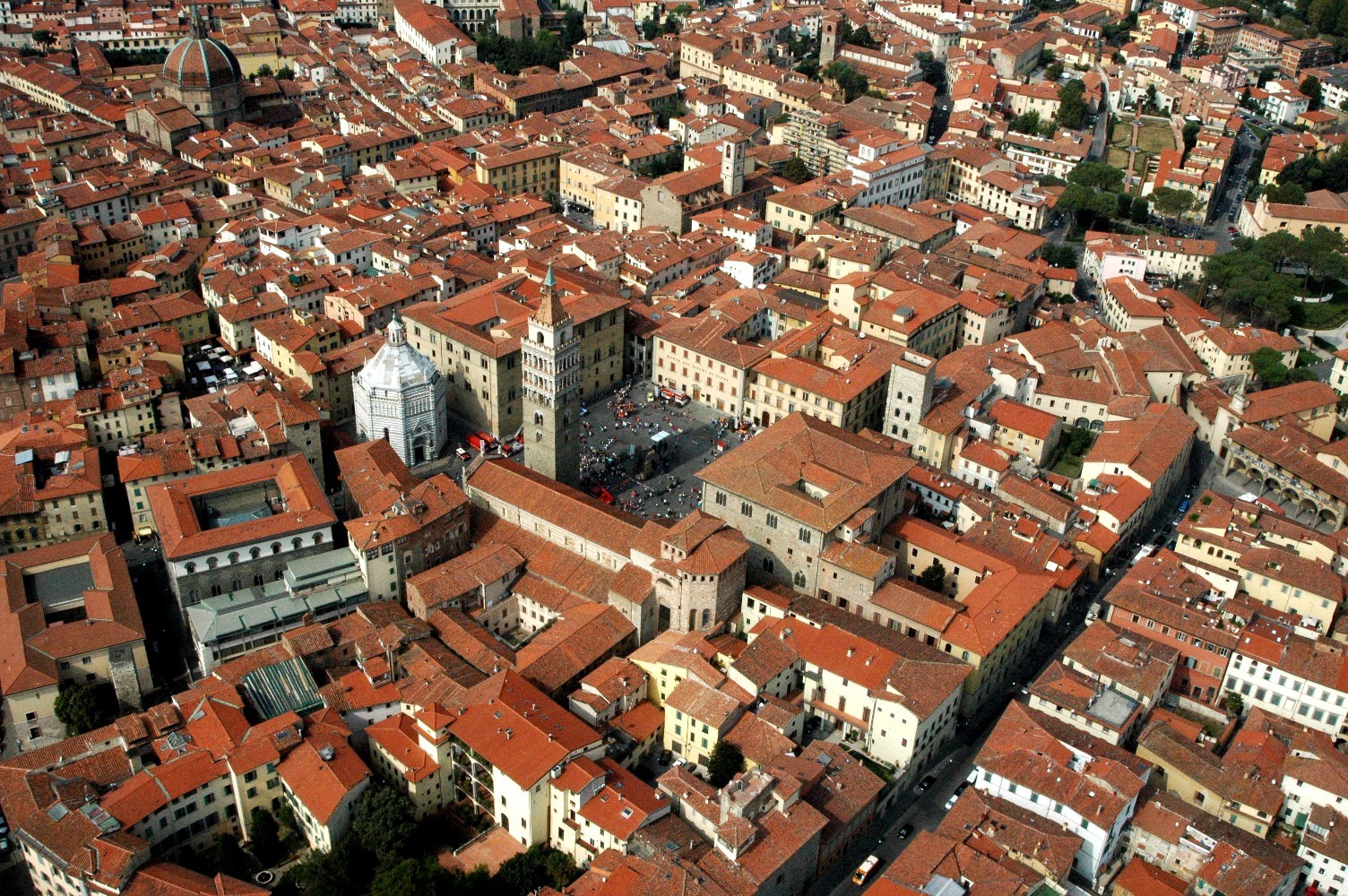 Centro storico Pistoia dall'alto (foto da comunicato)