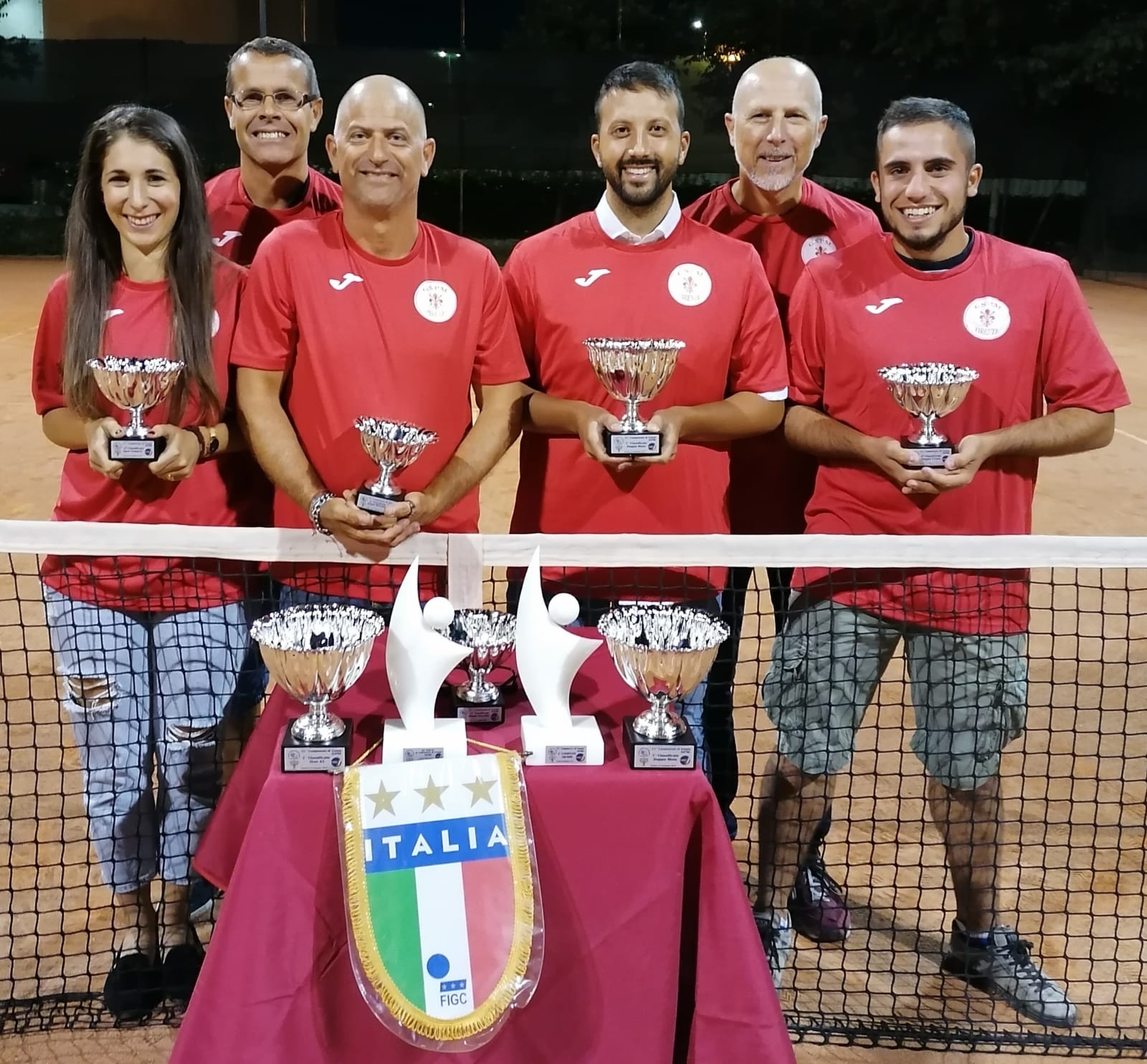 Polizia Municipale al campionato italiano a squadre tennis (foto da comunicato)