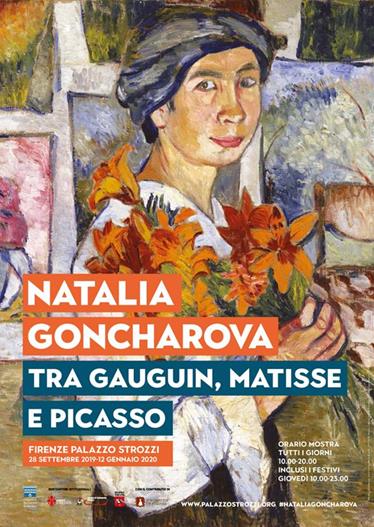 Locandina Mostra Natalia Goncharova tra Gauguin, Matisse e Picasso 