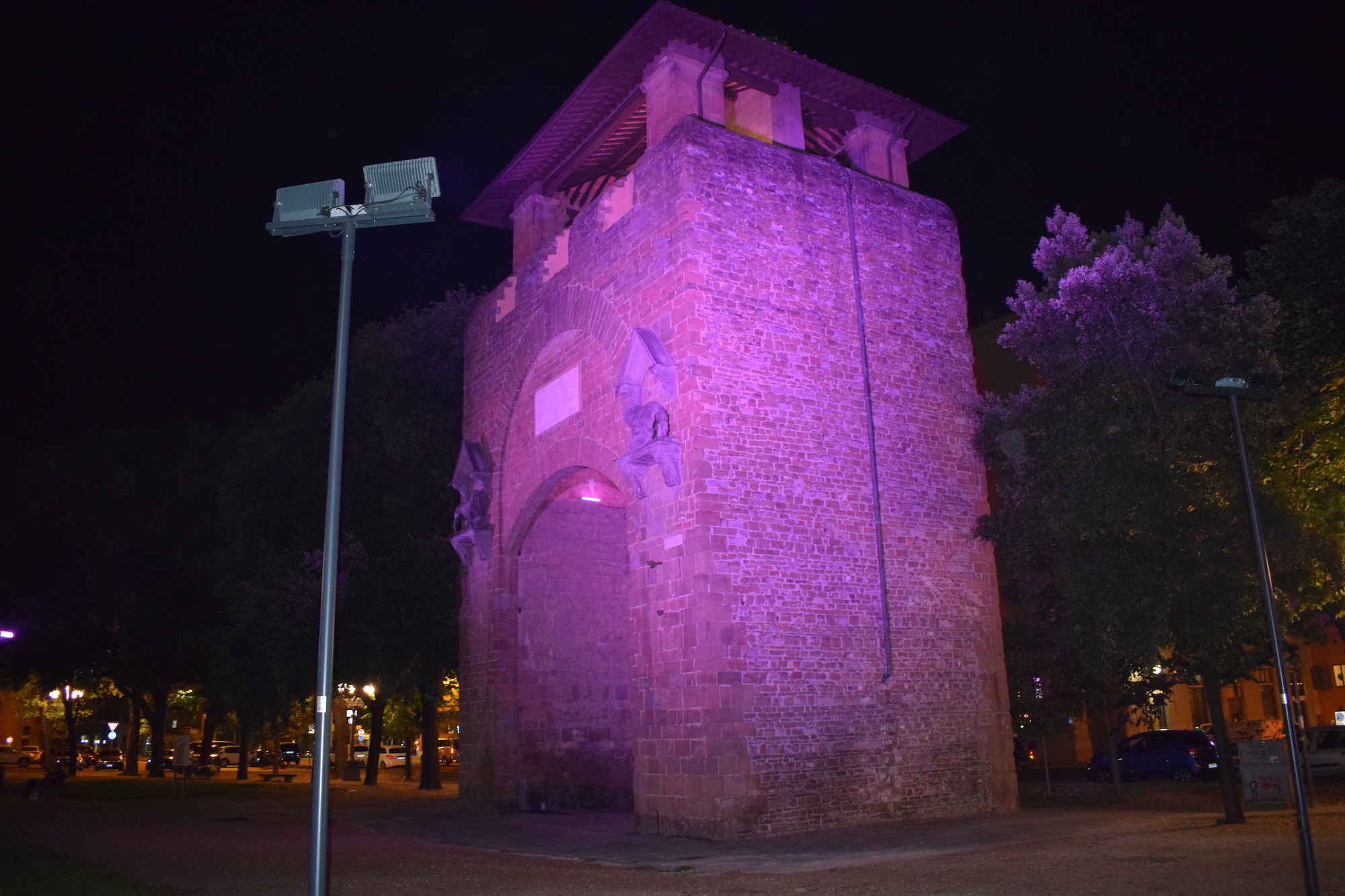 Porta San gallo illuminata (foto da comunicato9