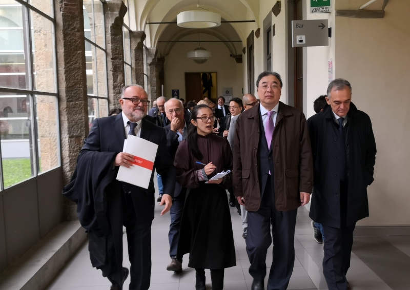 Il dottor Paolo Morello Marchese ha salutato ed accolto Ma Xiaowei e la sua delegazione 