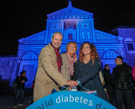San Miniato illuminato di blu per la Giornata Mondiale Diabete
