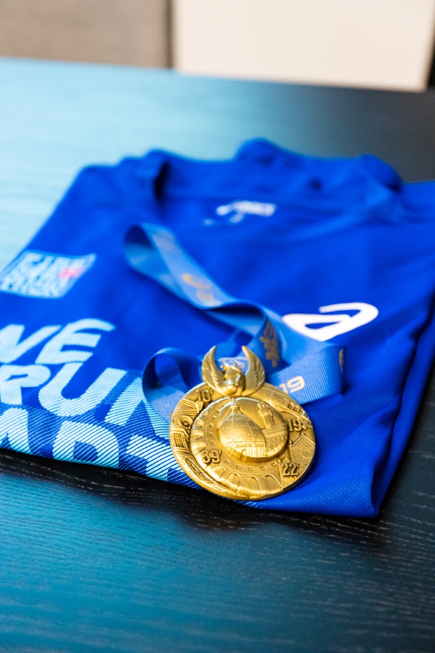 La medaglia della 36ª edizione della Asics Firenze Marathon  (foto da comunicato)