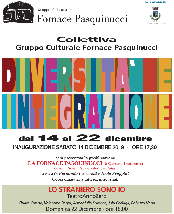 Diversità e integrazione è il tema della mostra dei soci alla Fornace Pasquinucci