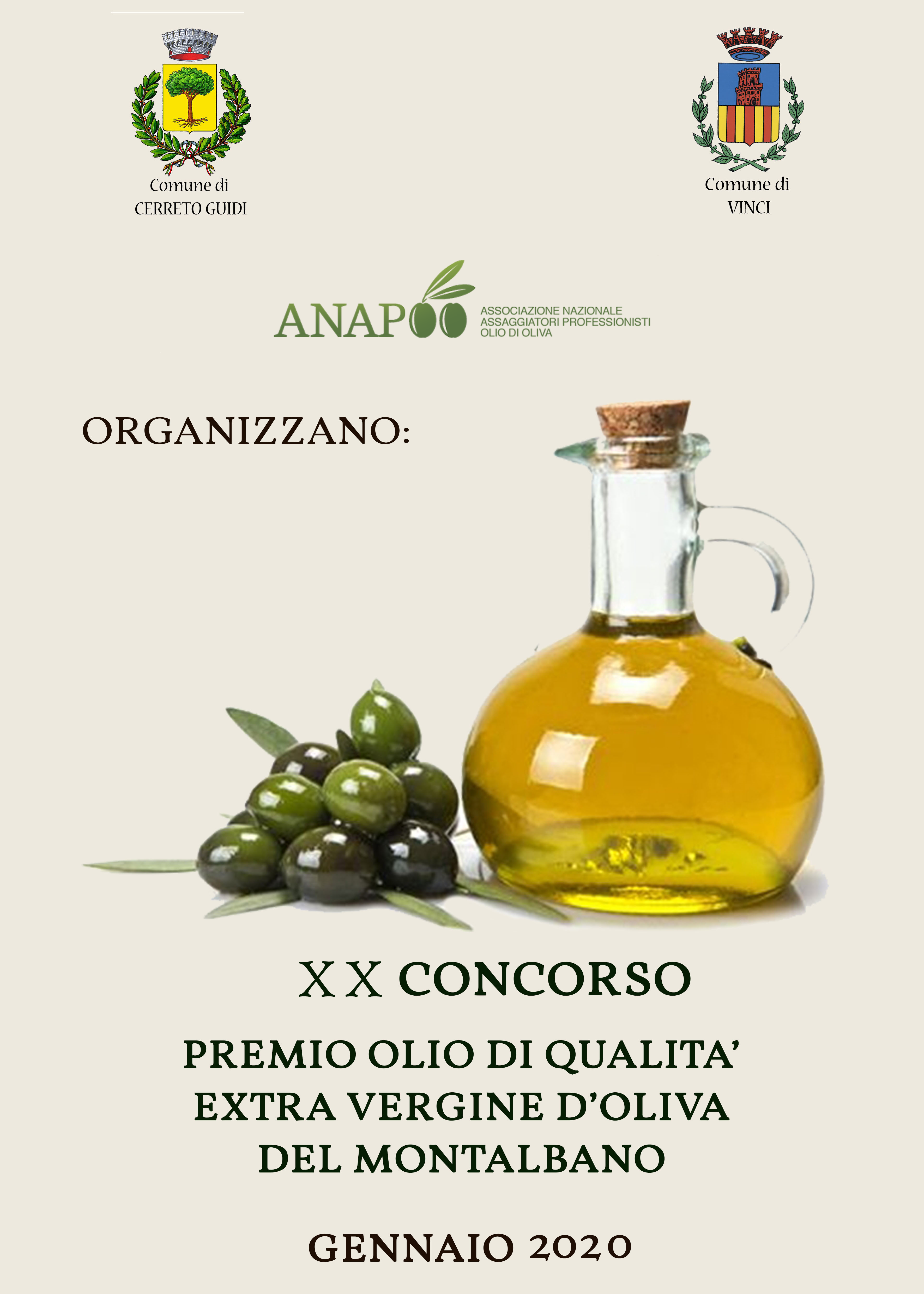XX edizione del Concorso dell’olio di qualità extra vergine d’oliva del Montalbano 