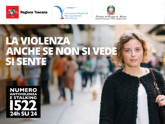 Campagna della Regione Toscana sul numero verde contro la violenza alle donne