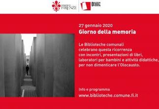 Banner biblioteche fiorentine per il Giorno della Memoria 2020