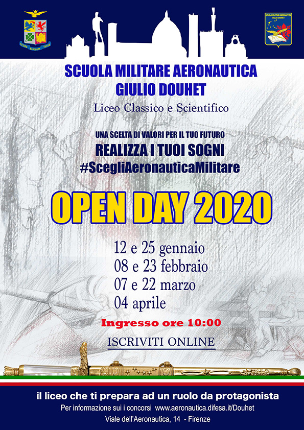 locandina open day Scuola Militare Aeronautica