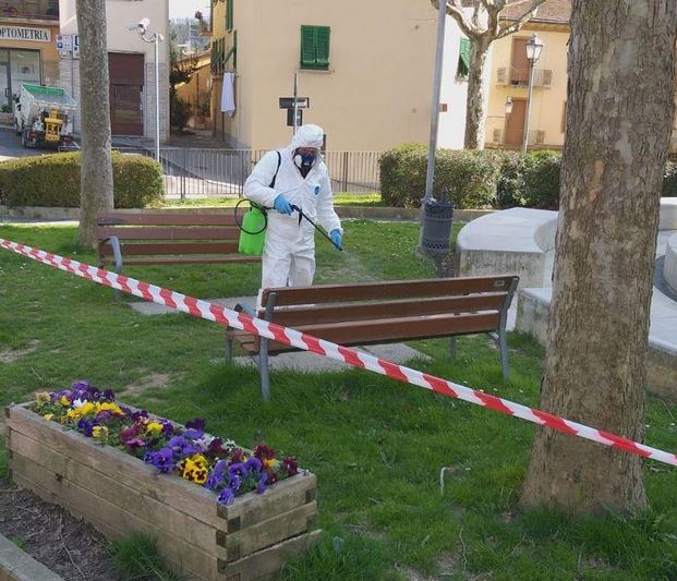 Sanificazione a Rignano sull'Arno