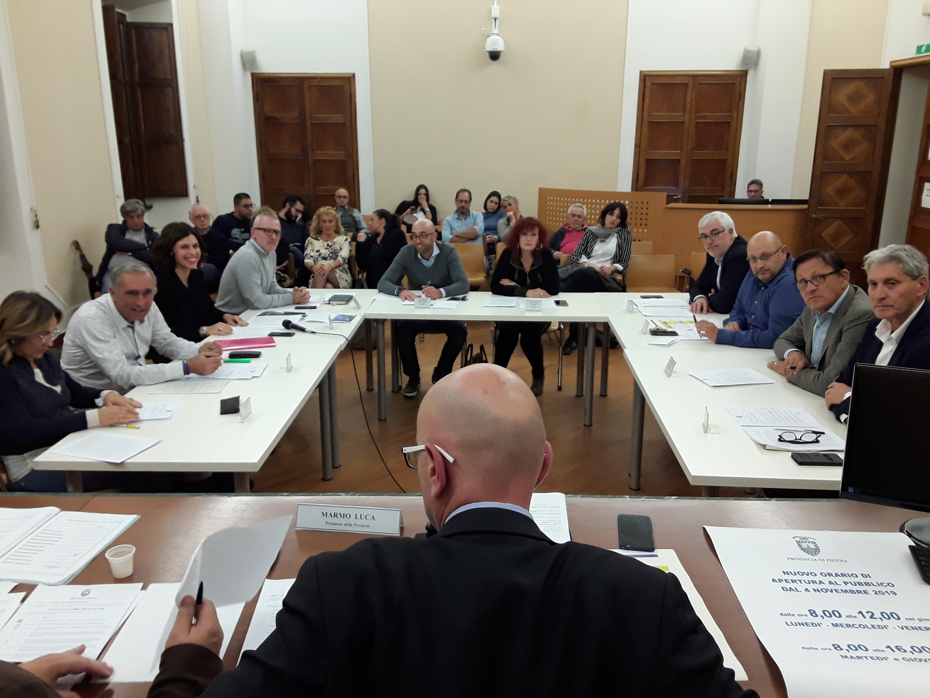 Consiglio Provincia di Pistoia (Foto da comunicato)