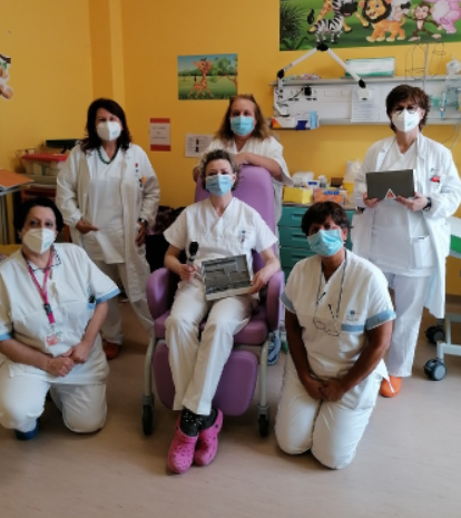 Il personale del reparto pediatria ospedale Mugello