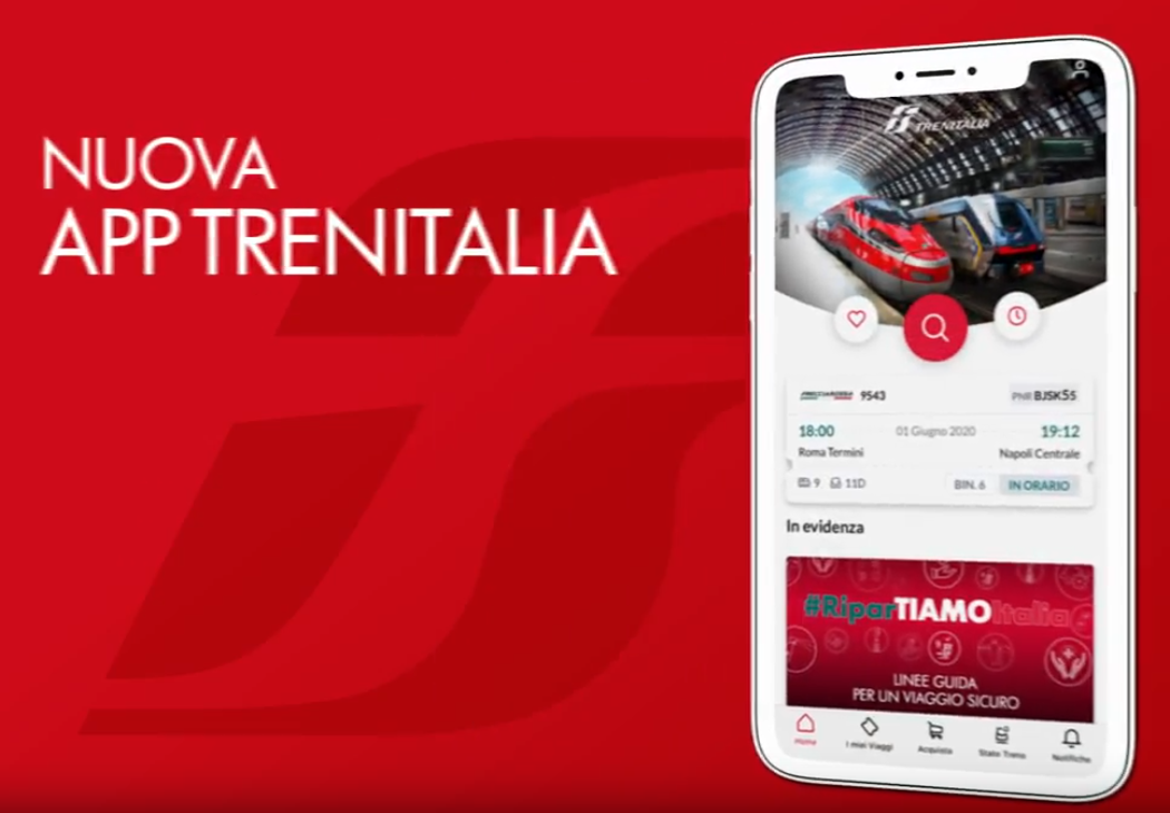 Nuova App Trenitalia (Foto frame del video da comunicato)