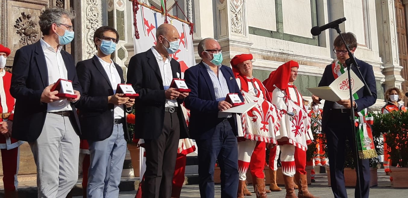 Il direttore generale con gli altri 3 dirigenti di presidi ospedalieri e territoriali aziendali (Foto da comunicato)